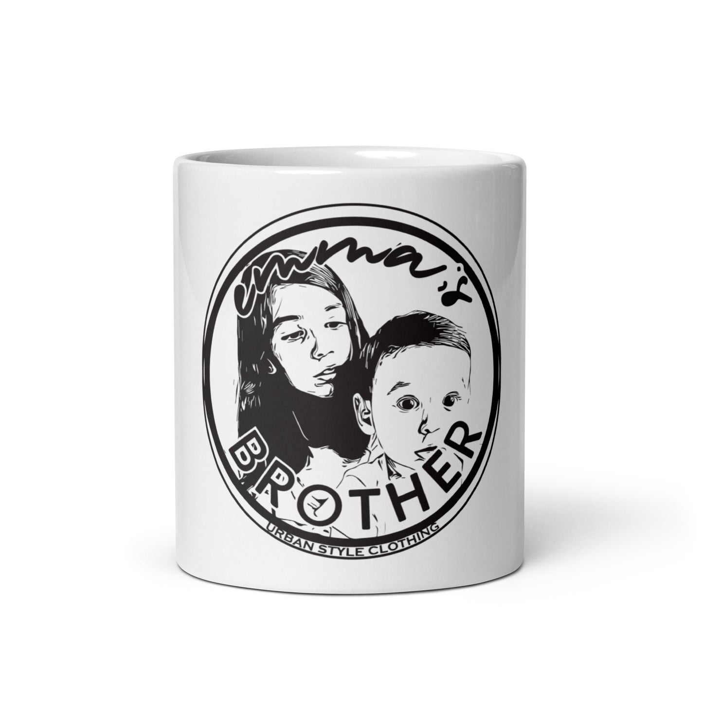 Taza blanca brillante Emma´s Brother