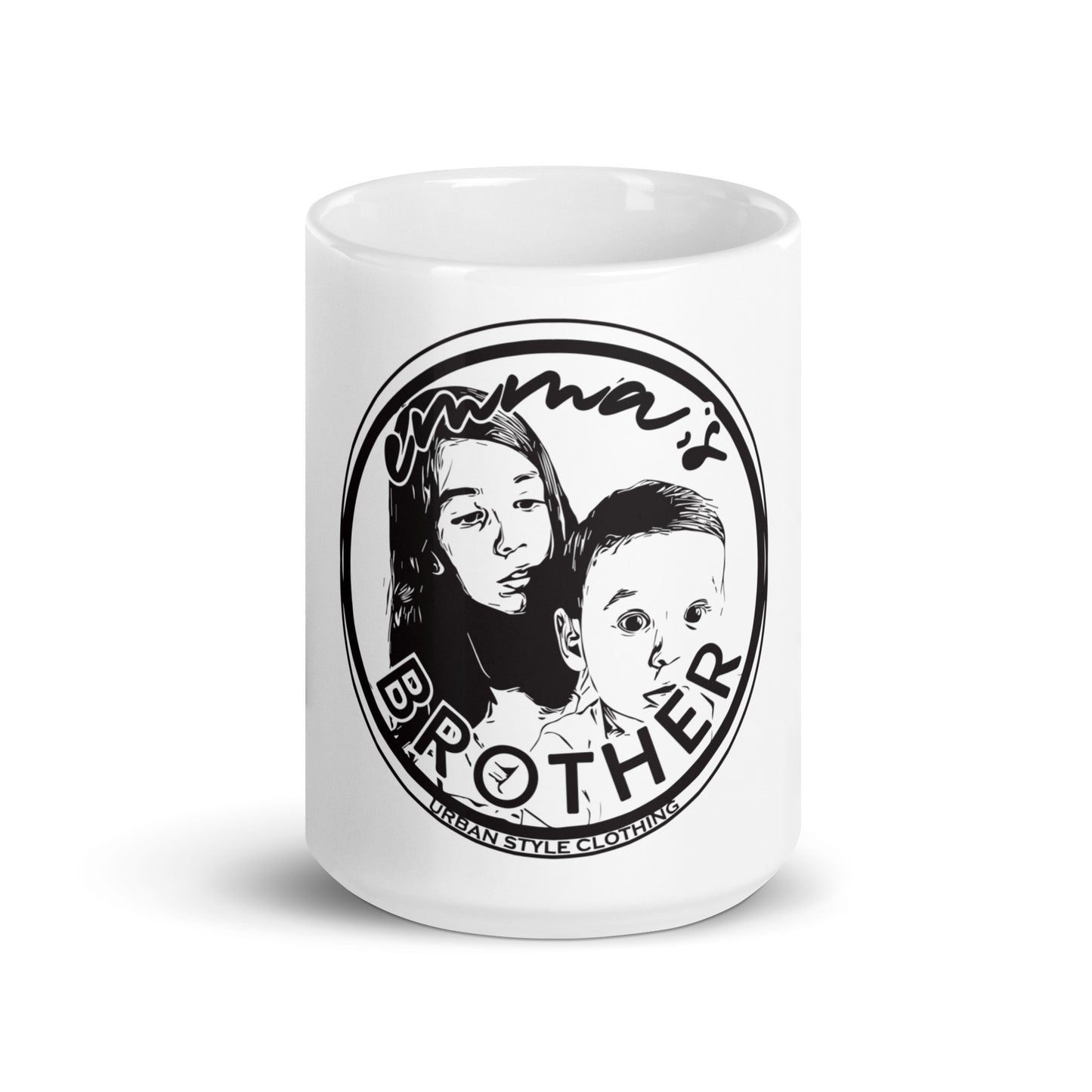 Taza blanca brillante Emma´s Brother