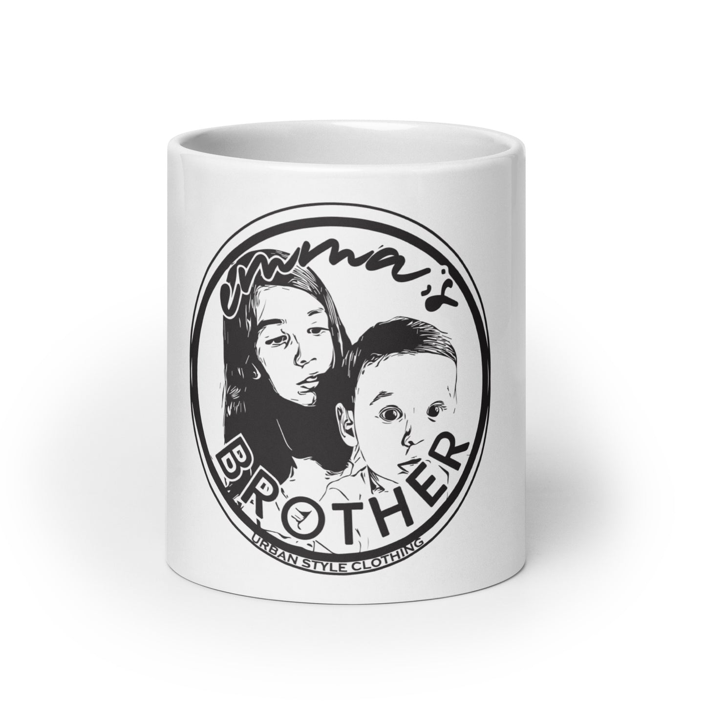 Taza blanca brillante Emma´s Brother