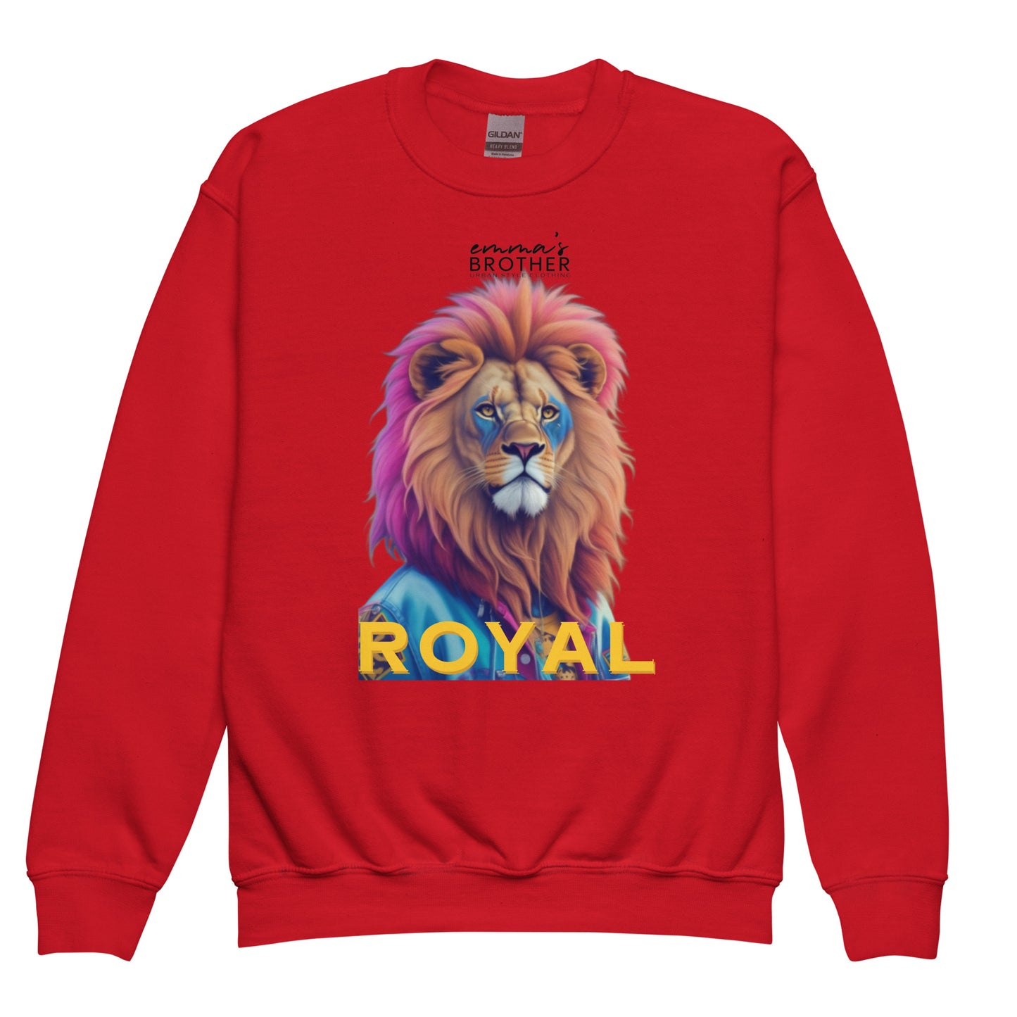 Sudadera clásica NIÑA/NIÑO unisex León 90s ROYAL