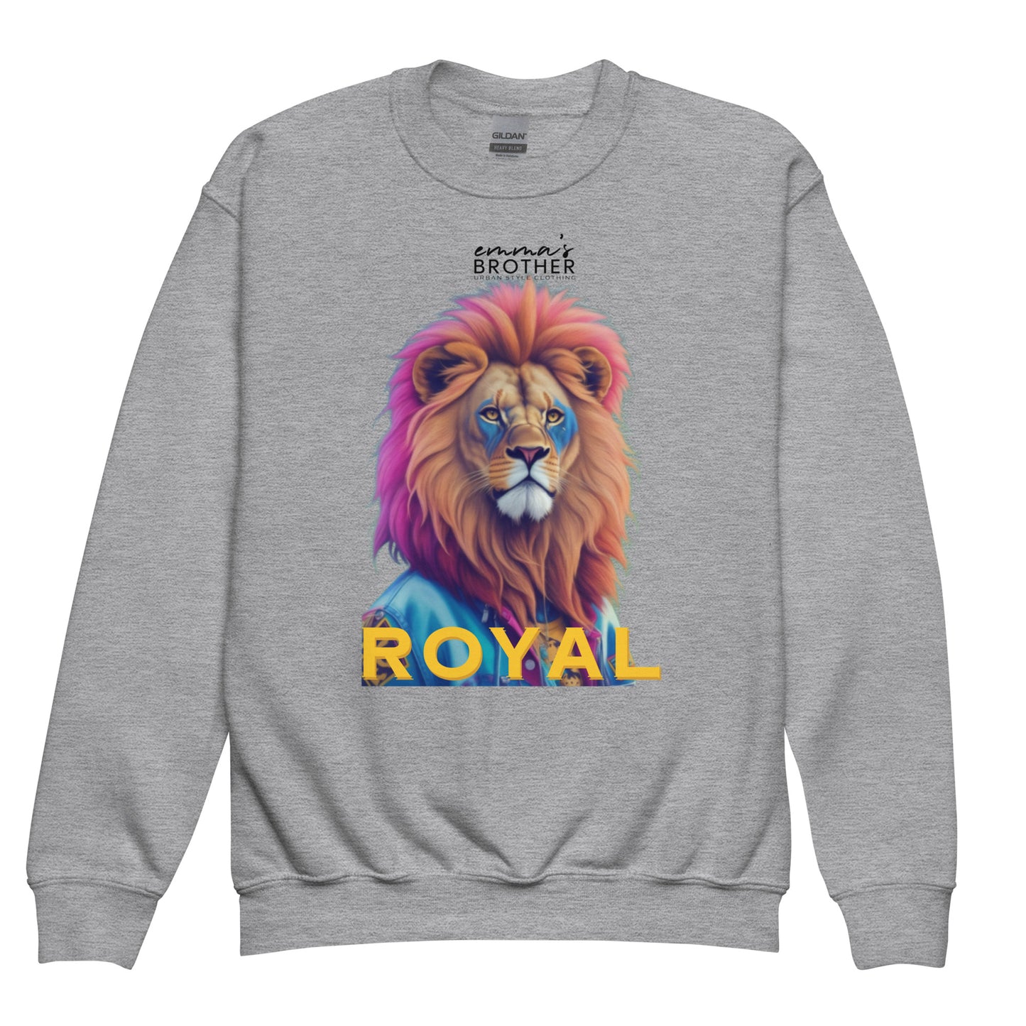 Sudadera clásica NIÑA/NIÑO unisex León 90s ROYAL