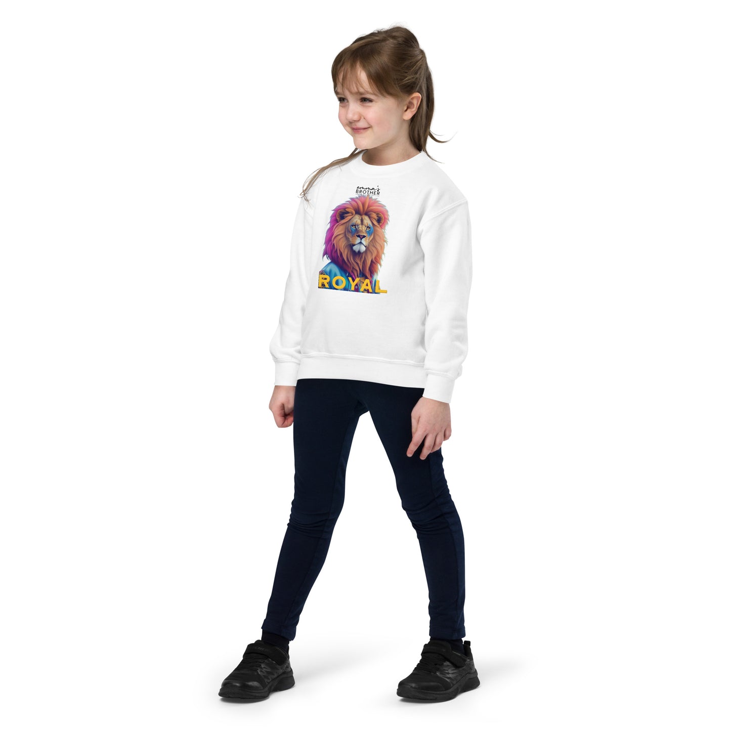 Sudadera clásica NIÑA/NIÑO unisex León 90s ROYAL